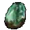 Cristal verde en bruto