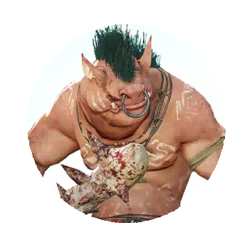 Long Red Orc