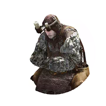 Half-petrified Miner